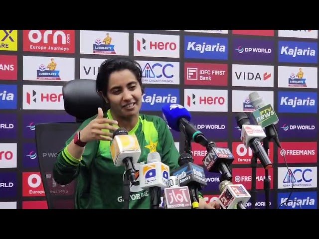 Nashra Sundhu's press conference after her record-breaking spell vs Hong Kong, China | Asia Cup 2026