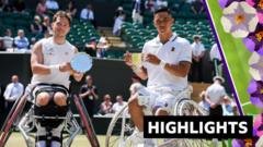 Oda beats GB's Hewett to retain Wimbledon wheelchair title