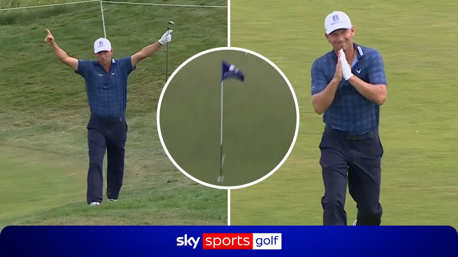 ‘Would you believe it?!’ | Siem hits incredible slam dunk shot for eagle!