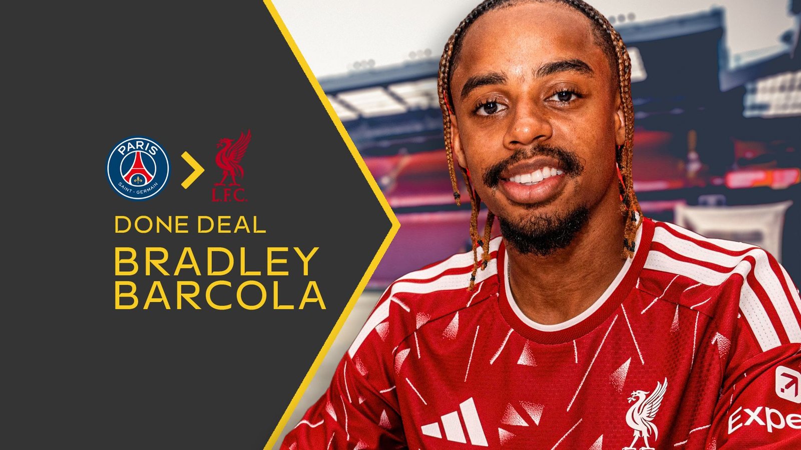 Liverpool Secures Signing of Bradley Barcola from PSG