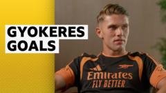 Gyokeres proud of impact at Arsenal last season