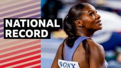 Dina Asher-Smith Sets British Record to Advance in Women's 60m Final at World Indoor Championships