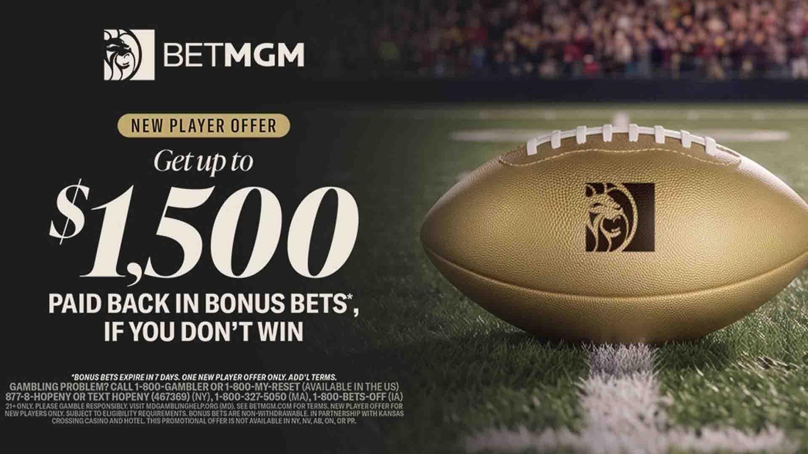 Get $1,500 in Bonus Bets with BetMGM for Patriots-Seahawks NFL Kickoff Game