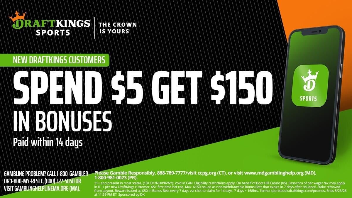 Unlock $150 in Bonus Bets with DraftKings for MLB Action on Wednesday