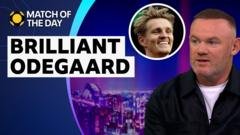 Wayne Rooney Praises Martin Odegaard's Control in Arsenal's Victory Over Chelsea