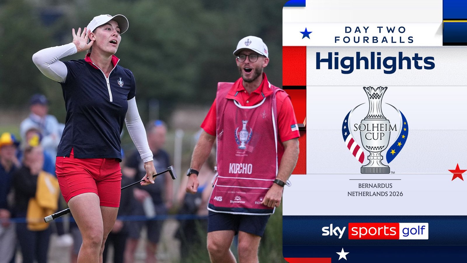 Kupcho's Late Heroics Leave Solheim Cup Tied Heading into Final Day