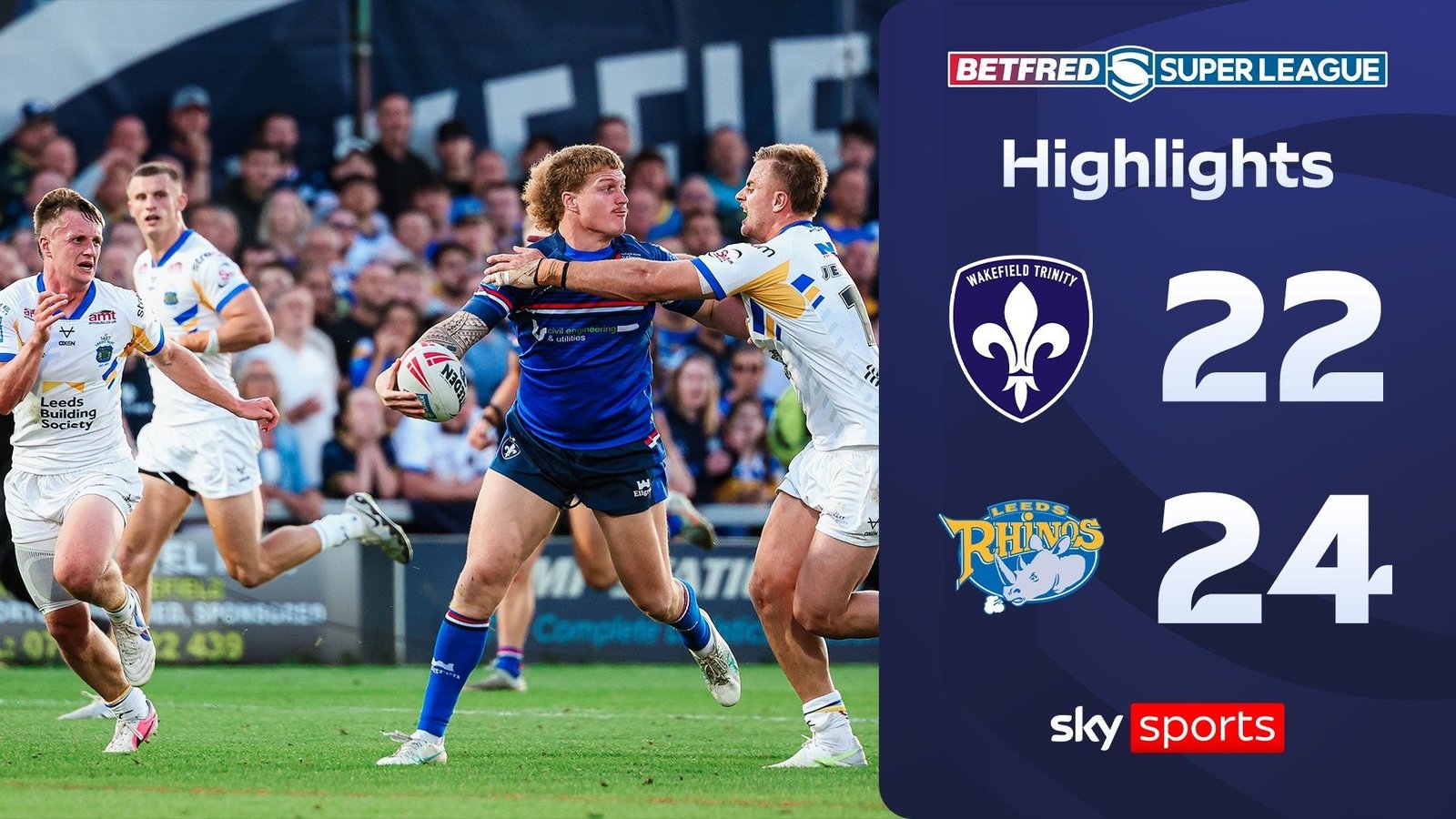 Leeds Rhinos Secure Narrow Victory Over Wakefield Trinity with Late Goal