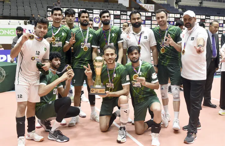 Pakistan down Bangladesh to clinch CAVA volleyball title in style