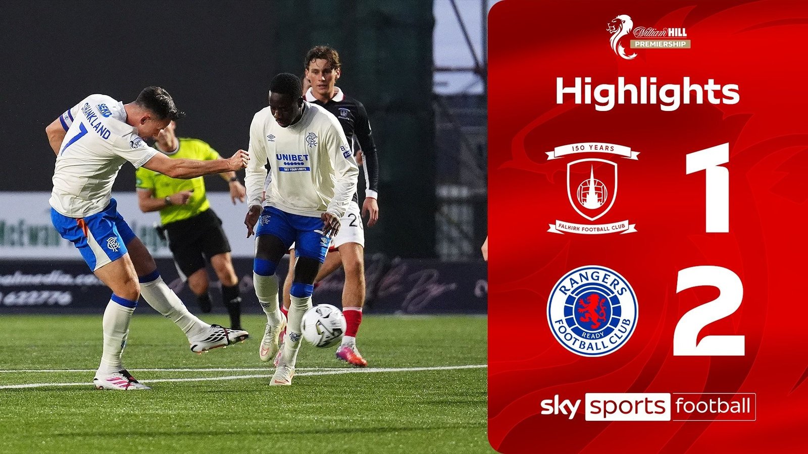 Rangers Secure Consecutive Wins with Victory Over Falkirk in Scottish Premiership