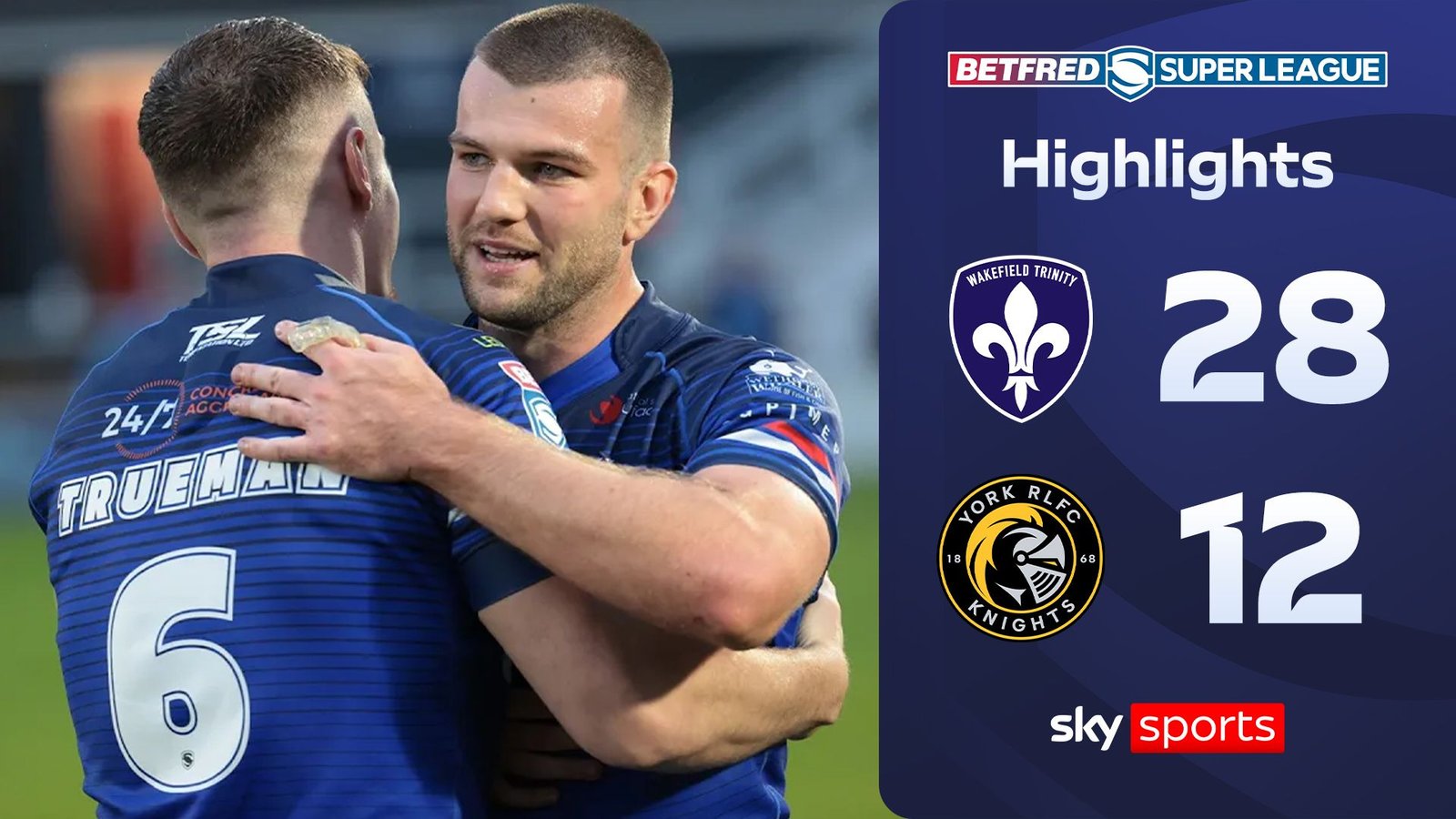Wakefield secure play-off spot after beating York!