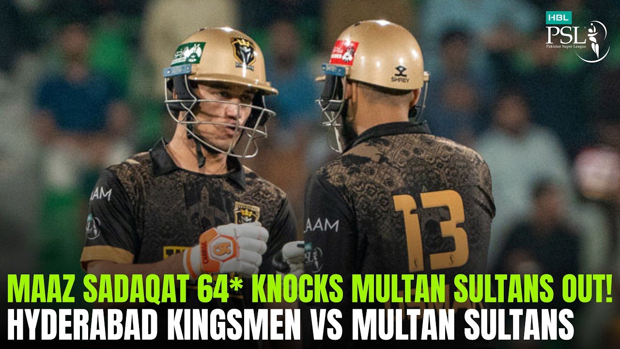 Maaz Sadaqat 64* Knocks Multan Sultans Out! | HBL PSL 11 Eliminator 1 | MZB1H