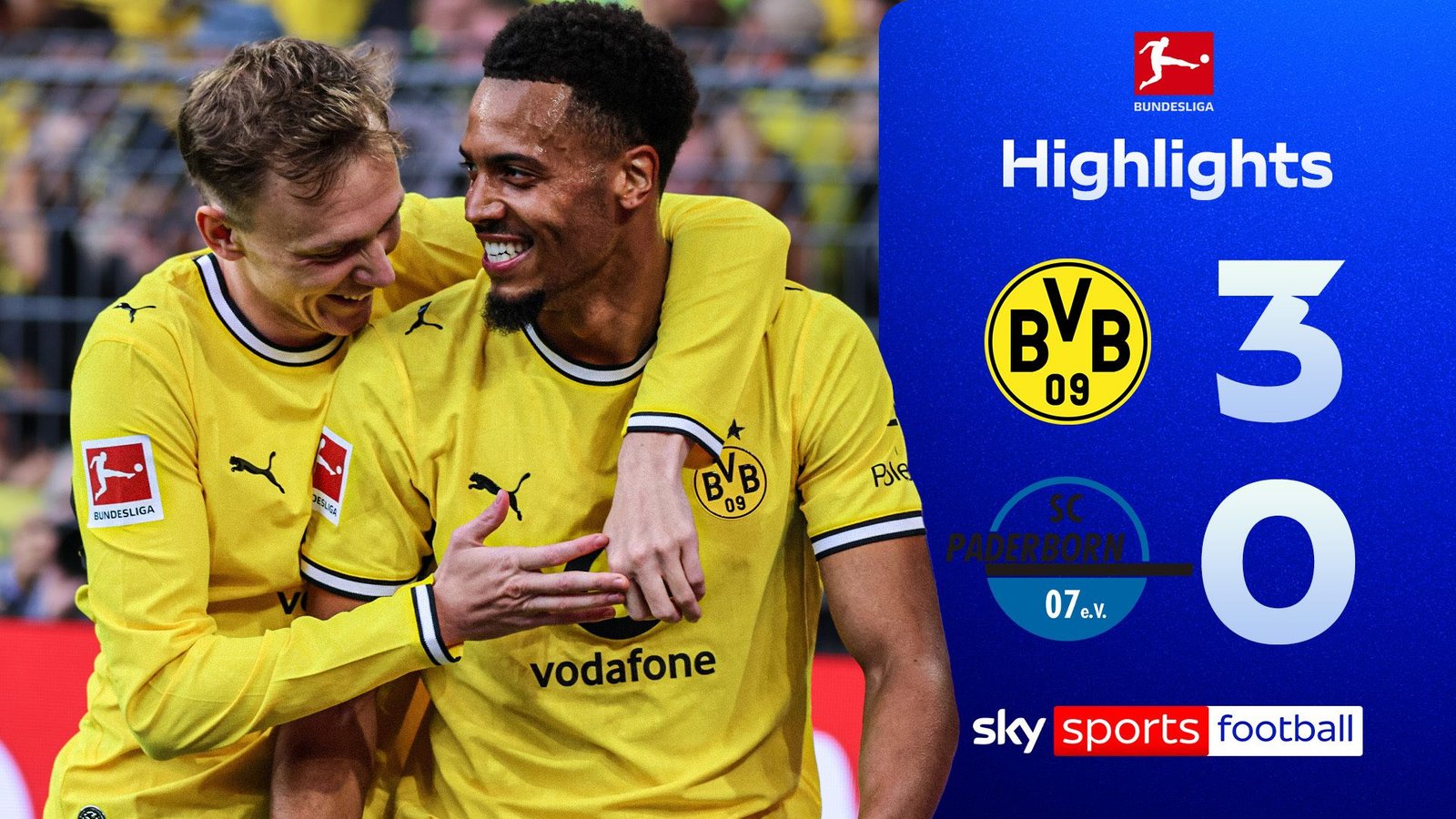 Nmecha's Brilliant Brace Leads Borussia Dortmund to Victory Over Paderborn