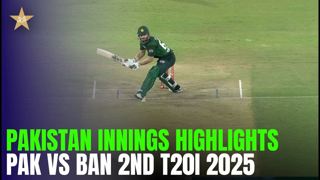 Pakistan Innings Highlights | Pakistan vs Bangladesh | 2nd T20I 2025 | MR1T