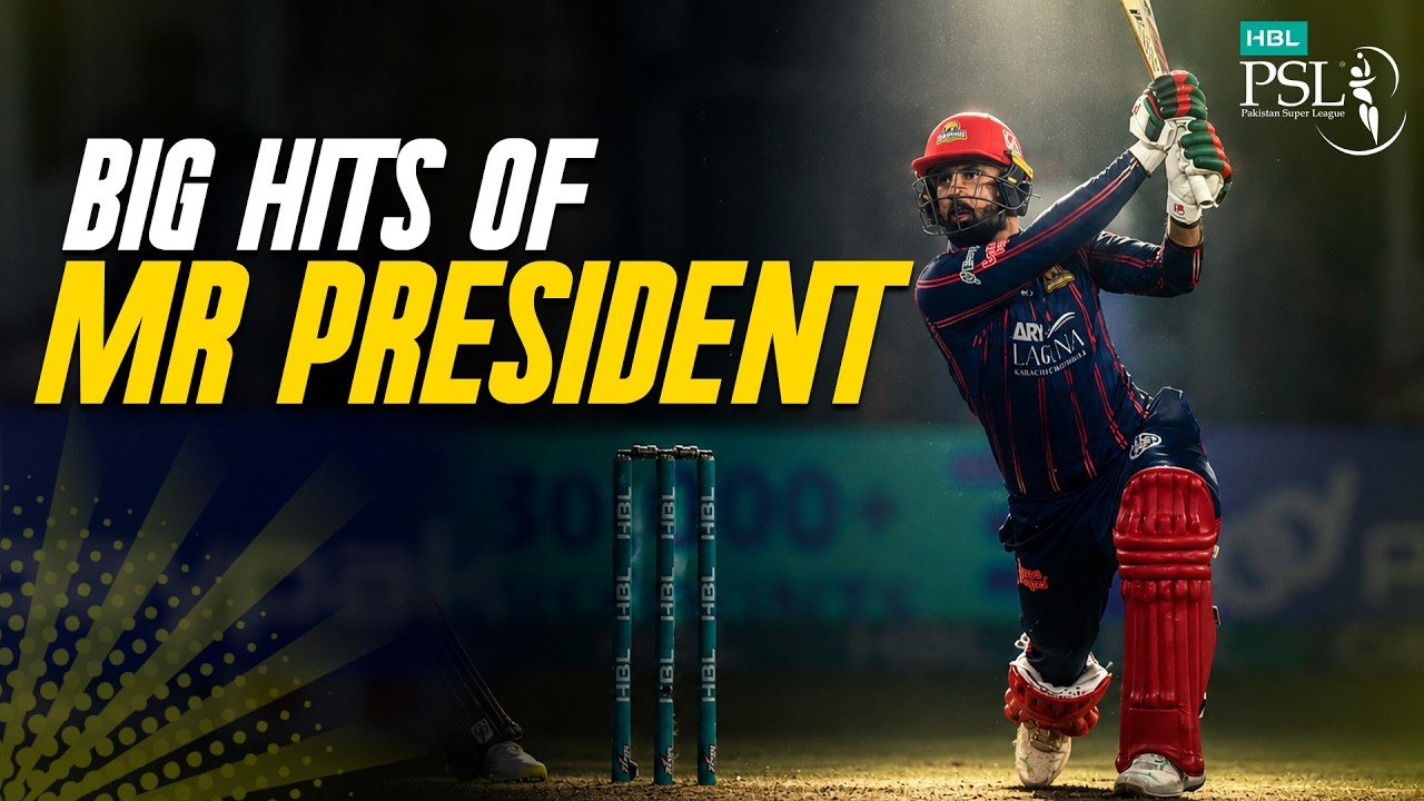 Mohammad Nabi’s Sixes! The President Goes Big in HBL PSL | MZB1J