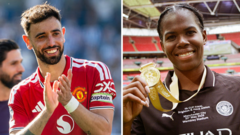 Fernandes and Shaw win PFA player of the year awards