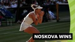 Noskova recovers from five missed championship points to beat Muchova