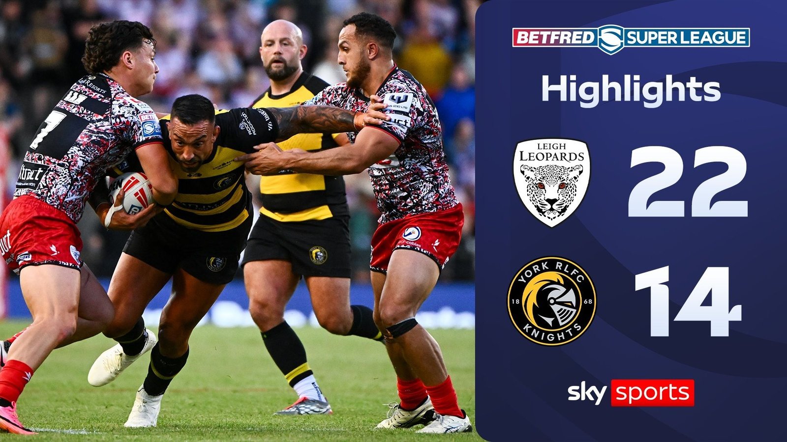Leigh Leopards Strengthen Play-Off Aspirations with 22-14 Victory Over York Knights