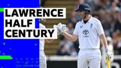 Dan Lawrence Hits Half-Century in Third Test Against Pakistan