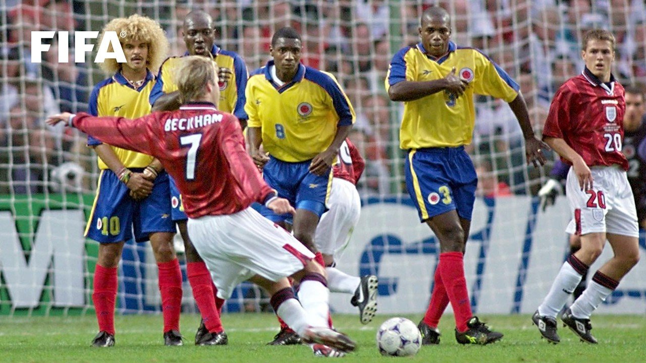 1998 World Cup FREE KICKS | Is Beckham's The Best?