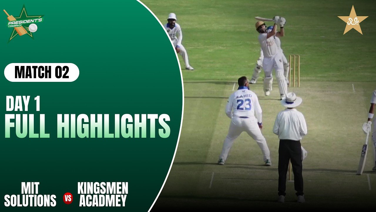 Day 1 Full Highlights | MIT Solutions v Kingsmen Academy | President Trophy | MZK1J