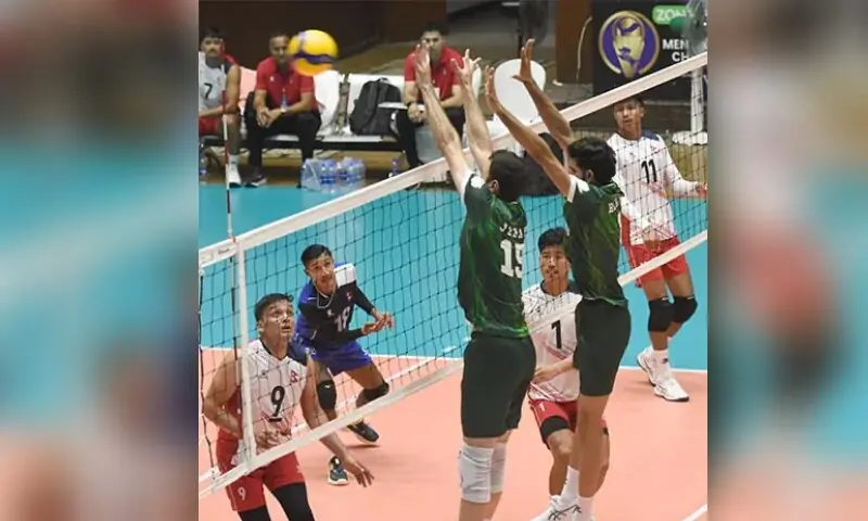 Pakistan stay perfect in Central Asian Volleyball Association championship
