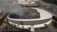 Fire Incident Affects Roof of Rio Olympic Velodrome