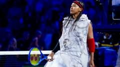 A newspaper gown and an NBA tribute - Osaka's US Open fashion statement