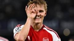 Arsenal Continues Winning Streak with Martin Odegaard in Top Form