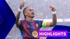 Raphinha Scores Twice as Barcelona Dominates Feyenoord in Champions League
