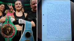 Katie Taylor Receives Heartfelt Letter from Her Hero, Ireland's First Female World Champion