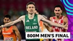 English wins Ireland's first men's gold medal in 800m