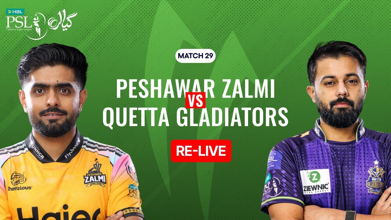 Re-Live | Peshawar Zalmi vs Quetta Gladiators | Match 29 | HBL PSL 11 | MZB1J