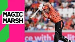 'He's in the mood' - best shots from Marsh's incredible innings