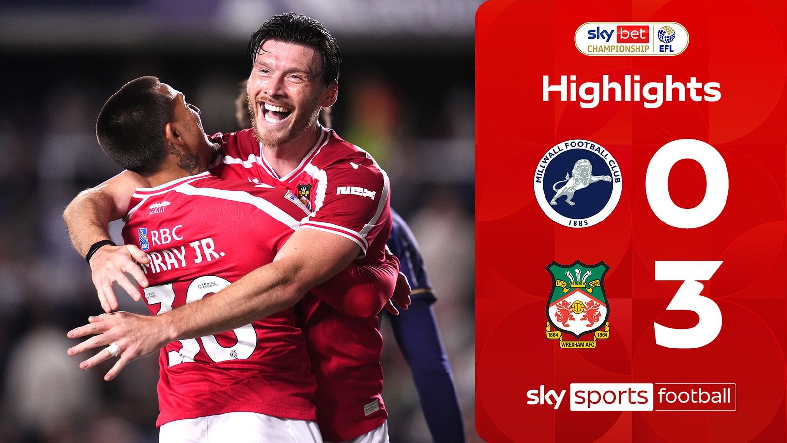 Wrexham Secures First Championship Victory with Win Over Millwall