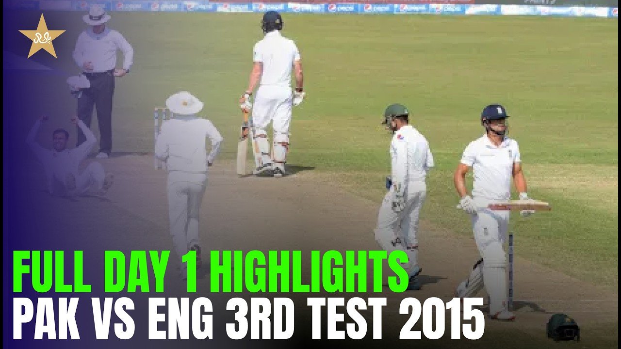 Pakistan vs England | Day 1 Full Highlights | 3rd Test 2015 | MR1T
