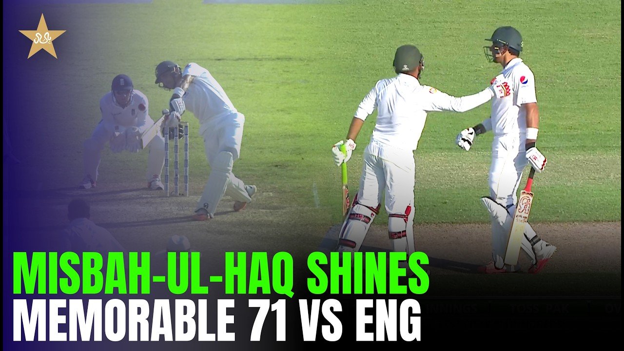 Captain Misbah’s Memorable 71 🏏🔥 | Pakistan vs England | 3rd Test 2015 | MR1T