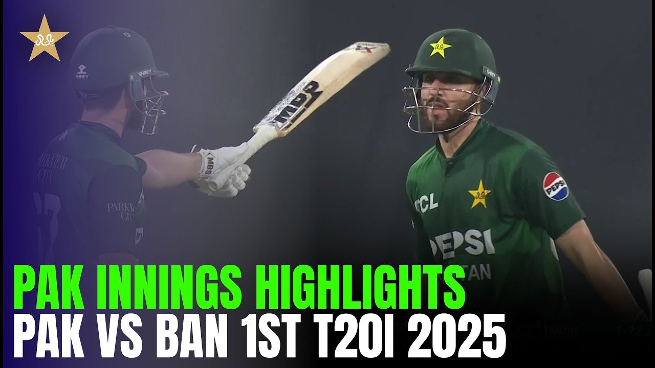 Pakistan Innings Highlights | Pakistan vs Bangladesh | 1st T20I 2025 | MR1T